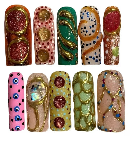 Mosaic Nail Set