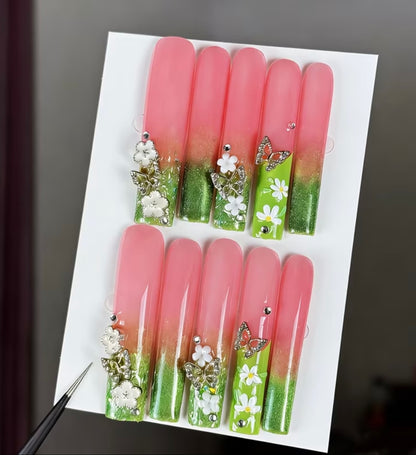 Fairy garden nails