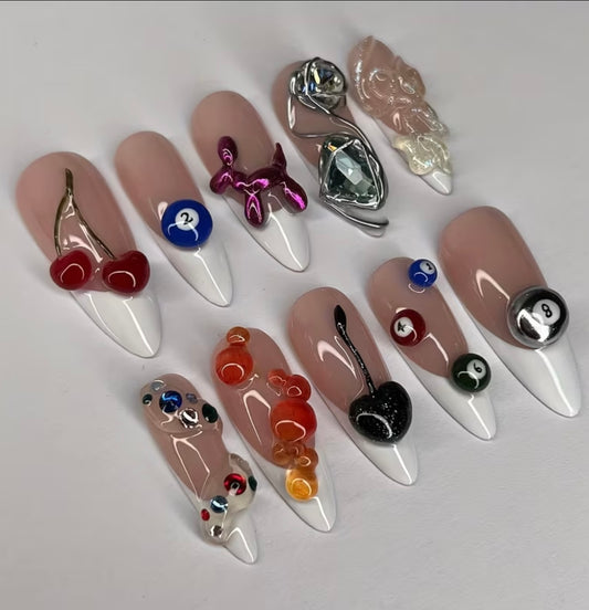 Futuristic nail set