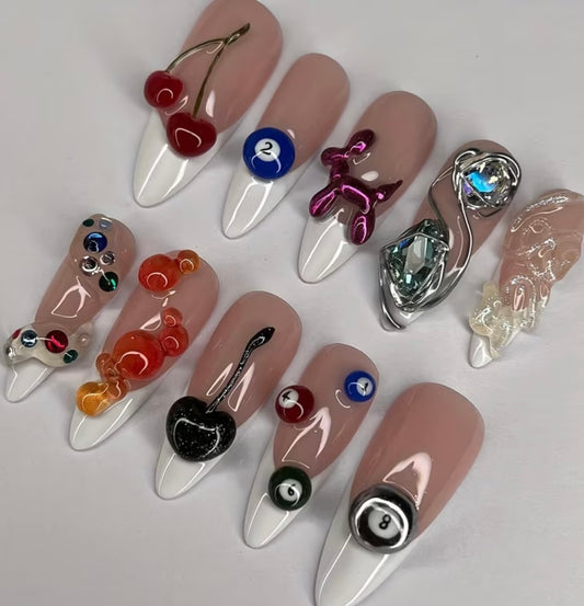 Futuristic nail set